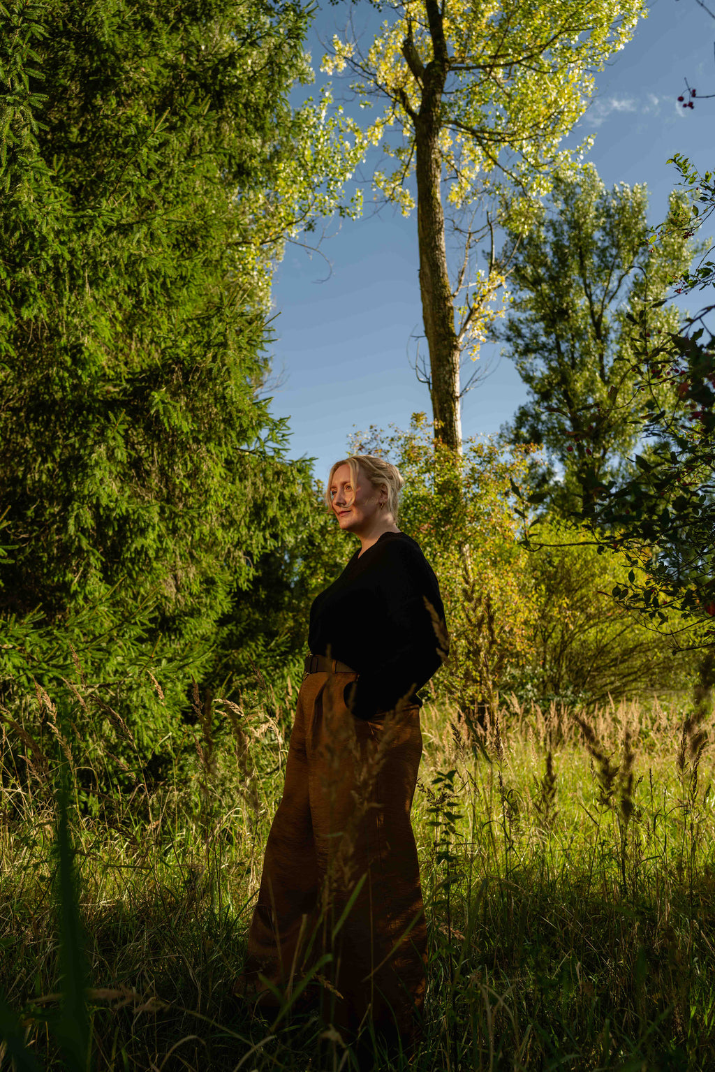 Ava – Chunky Cashmere V-Neck Pullover - Schwarz