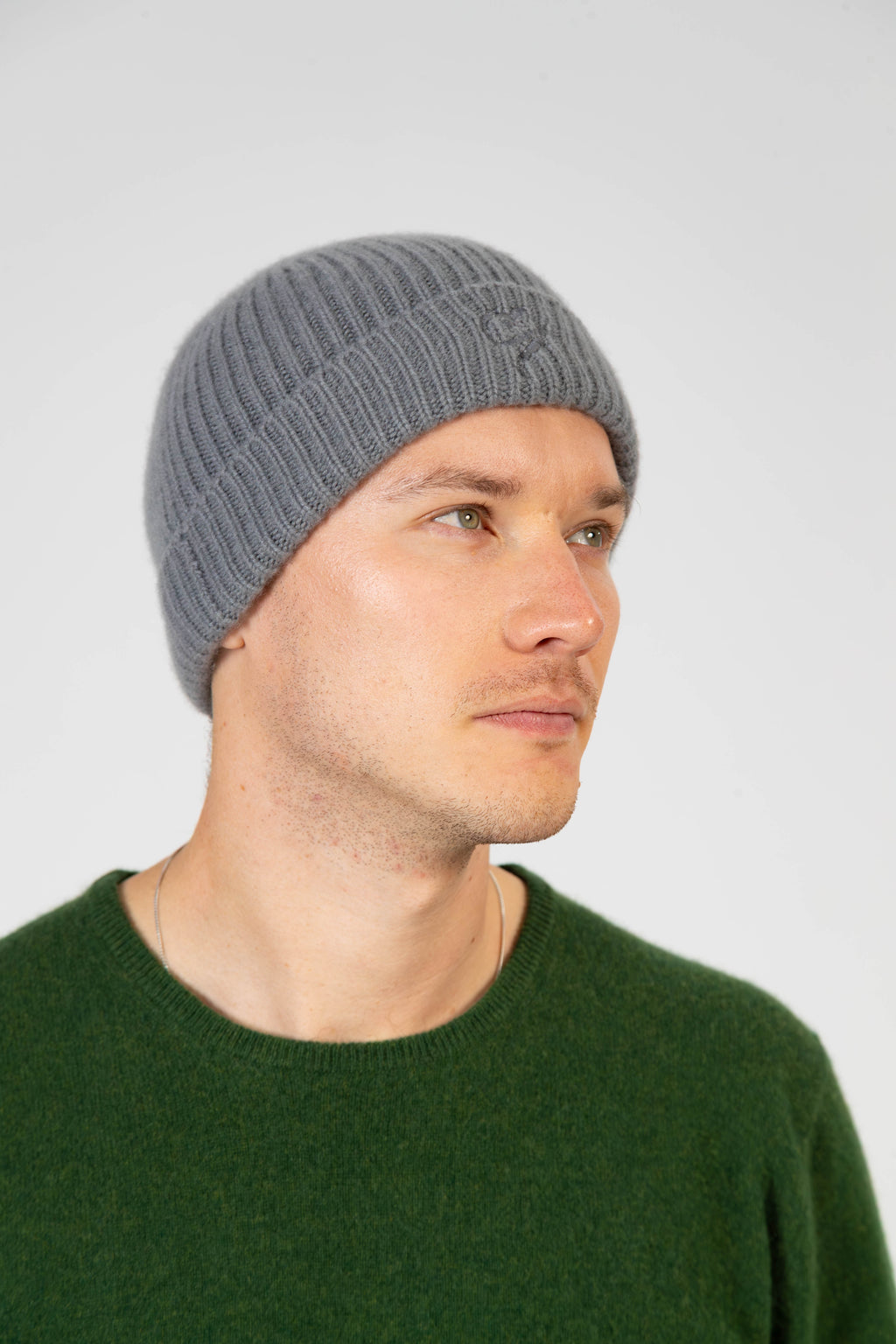 Aurel – Cashmere-Beanie - Grau