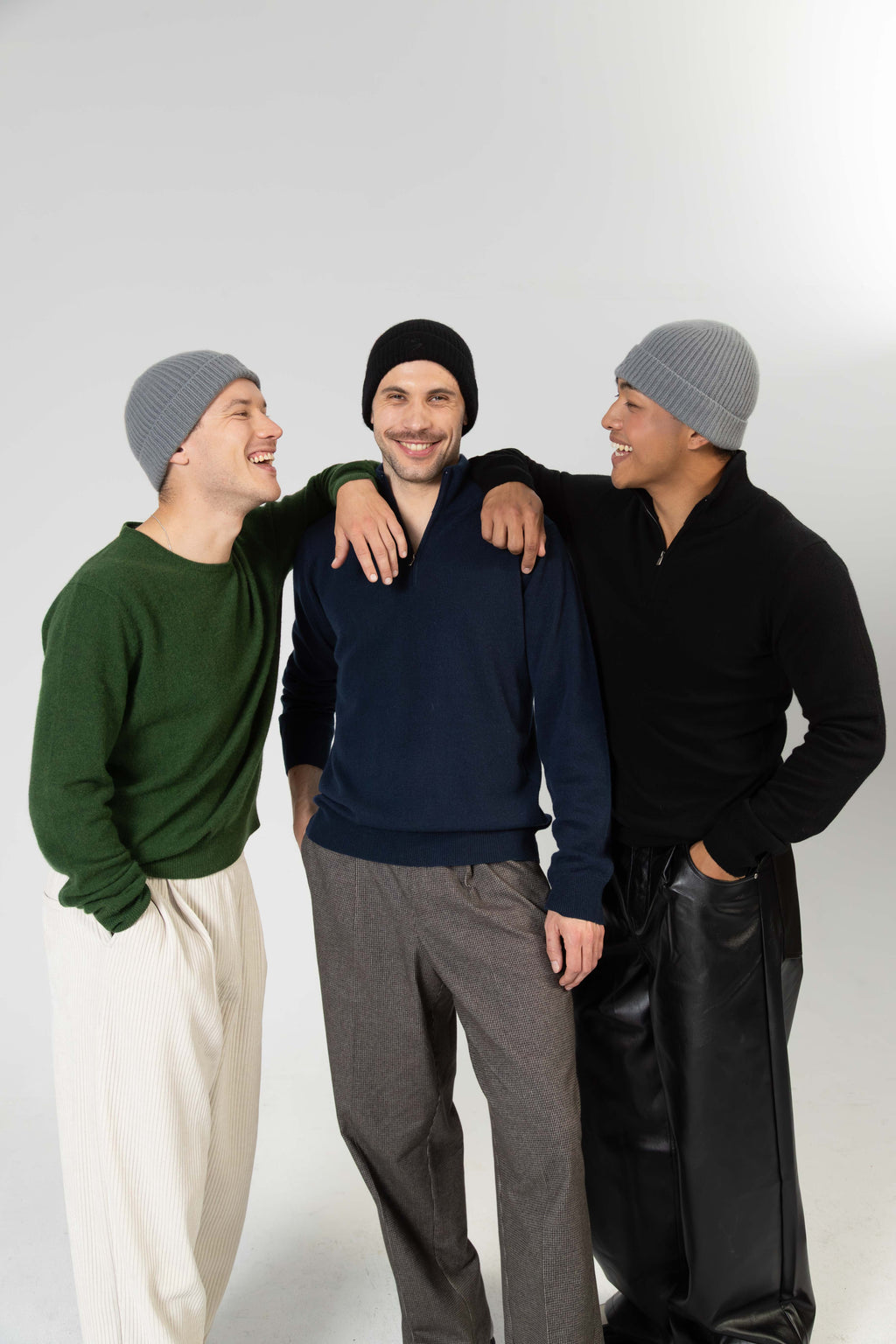 Aurel – Cashmere-Beanie - Schwarz