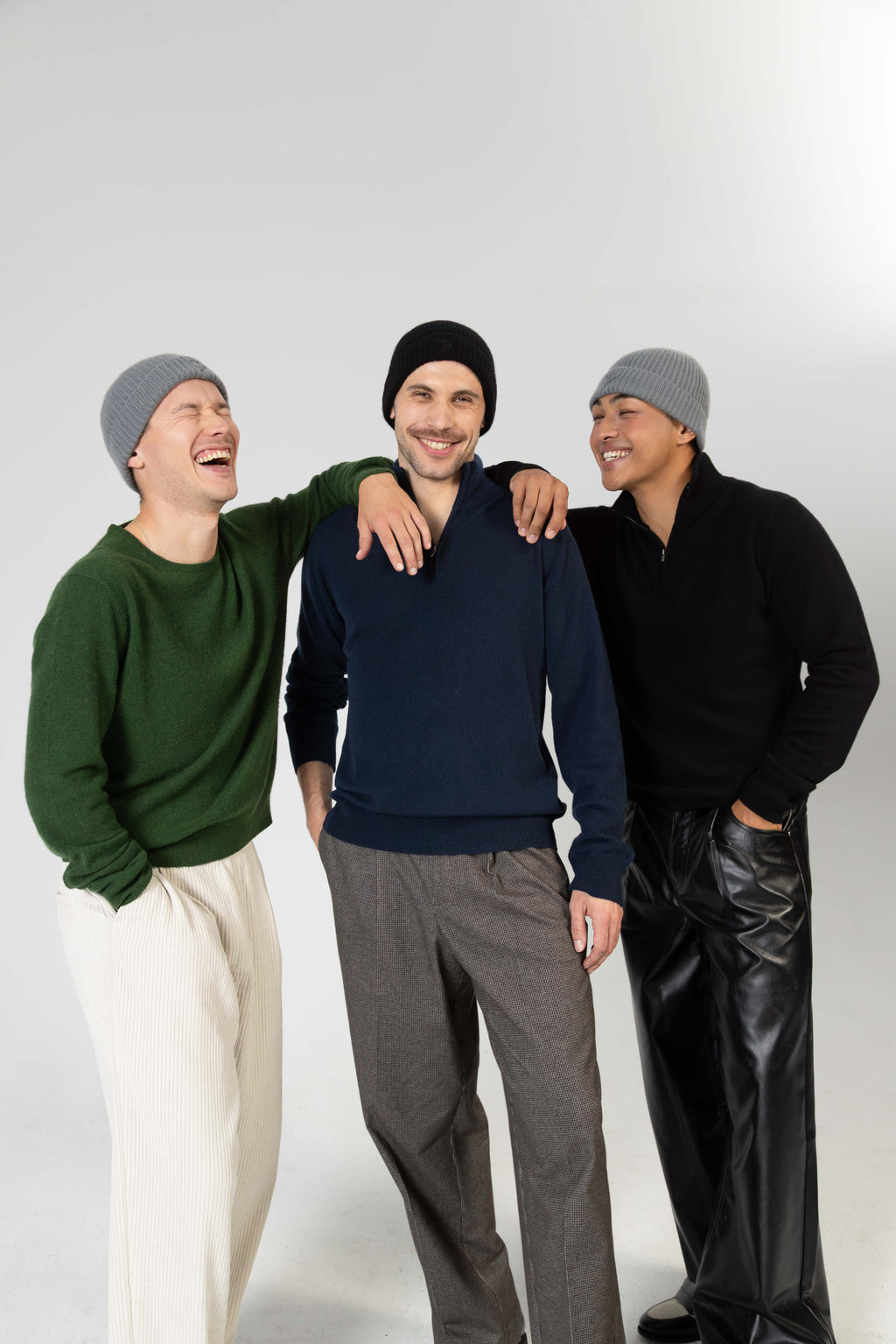 Aurel – Cashmere-Beanie - Schwarz
