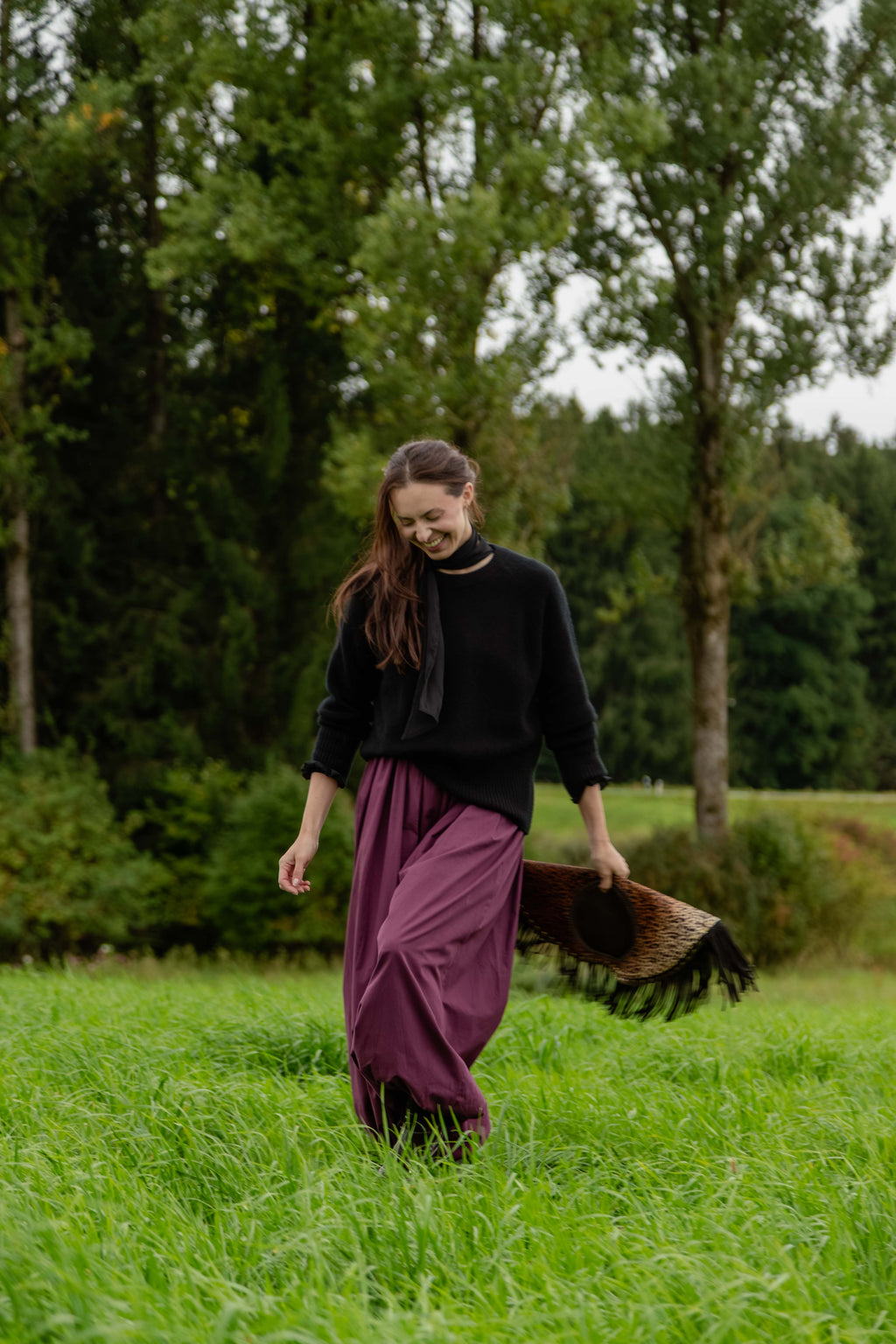 Amelie – Cashmere Rundhals-Pullover - Schwarz