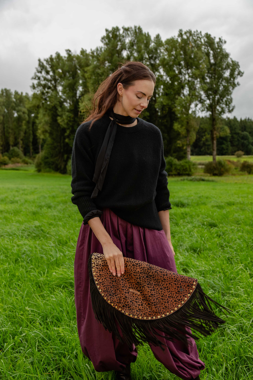 Amelie – Cashmere Rundhals-Pullover - Schwarz